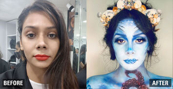 Back stage experience by Lakmé Academy students